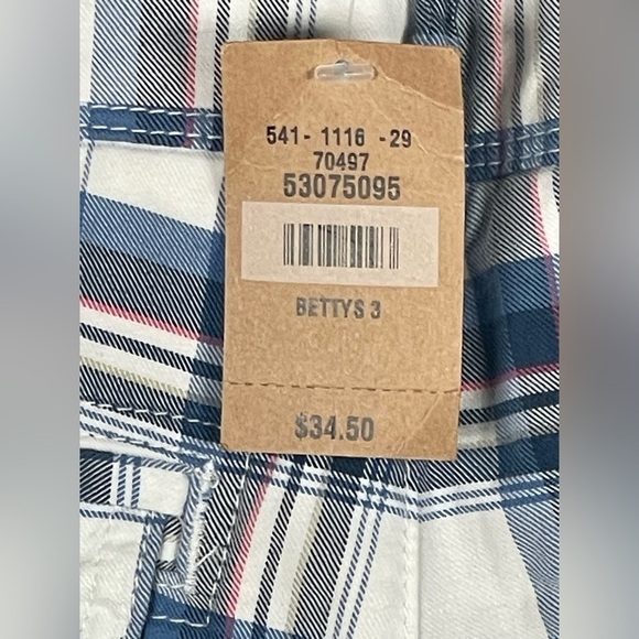 SOLD Hollister Y2K Preppy Bundle Of 2 Green Blue White Plaid Micro Mini...Shorts - Picture 6 of 16